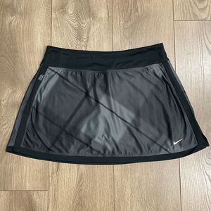 Nike Black And Gray Tennis Skirt Skort Size Medium